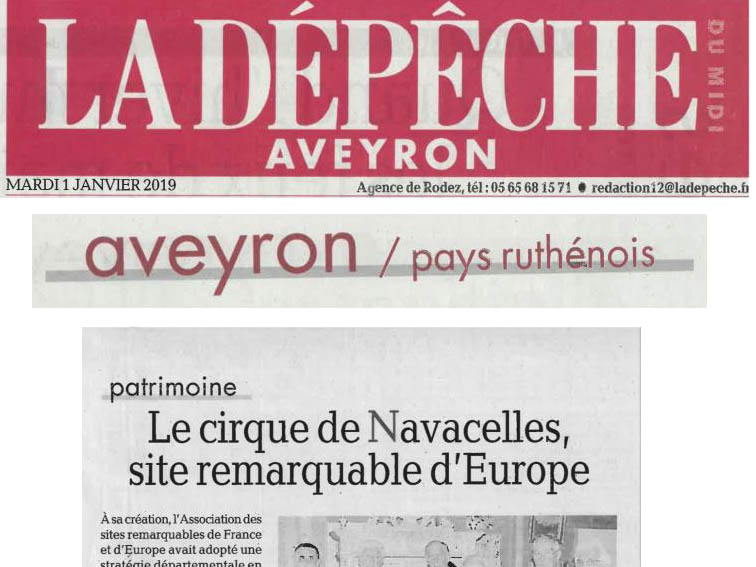 La Dépêche - Le cirque de Navacelles, site remarquable d'Europe